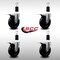 Service Caster 5'' SS Soft Rubber Swivel 1-3/8'' Expanding Stem Caster Set Total Lock Brake, 4PK SCC-SSEXTTL20S514-SRS-138-4 - alternate 3